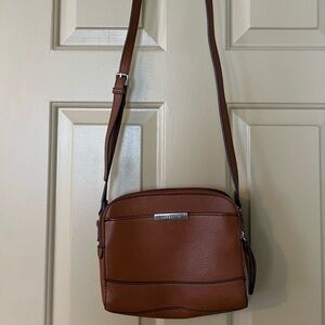 Liz Claiborne Tan Leather Crossbody Bag
